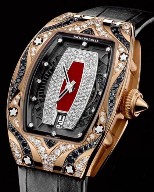 Replica Richard Mille RM 007 Rose Gold Diamonds Watch